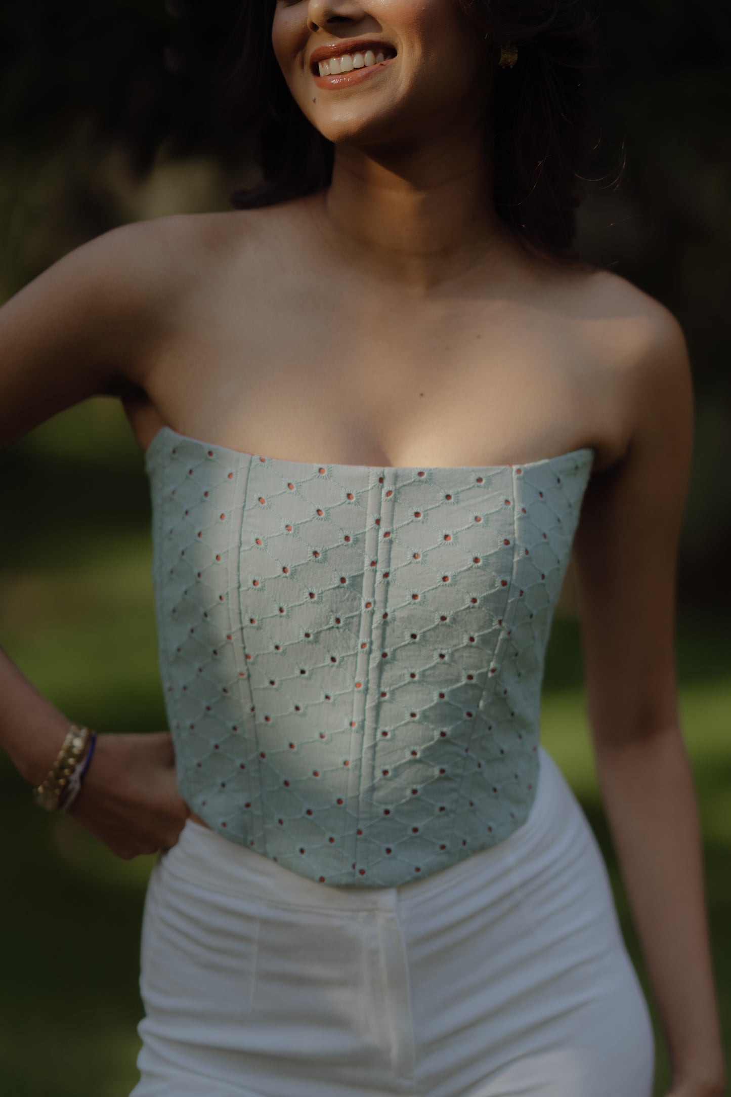 Aqua Bloom Corset