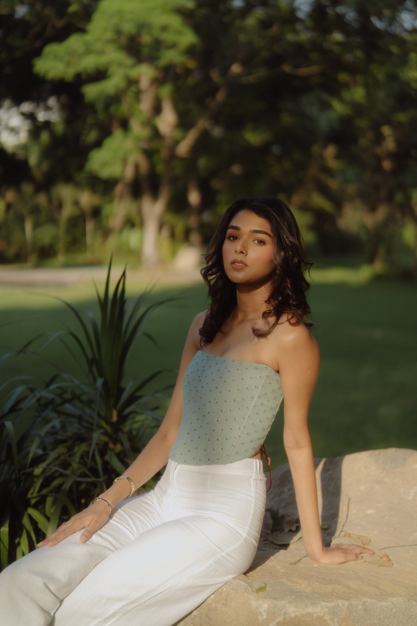 Aqua Bloom Corset